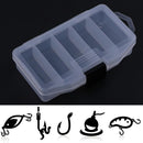 Fishing Box Compartment Double Sided Visible Plastic Glass Fishing Bait Box