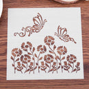 Plastic Cake Flower Spray Stencils DIY Mold Mould Fondant Template(PH-22)