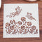 Plastic Cake Flower Spray Stencils DIY Mold Mould Fondant Template(PH-22)