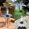 Solar Waterfall Fountain Pool Fish Pond Water Pump Outdoor Garden Decor (A)
