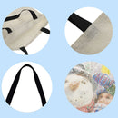 SoeHong Women's Snowman and Child Shopping Bag, Printed, Large Capacity,