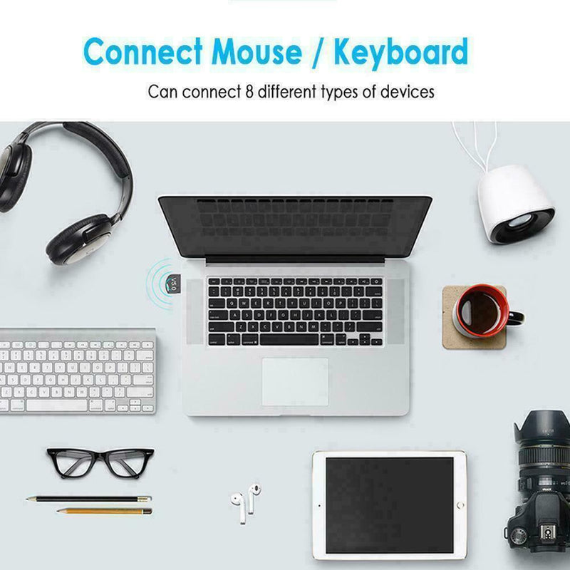 USB 5.0 Bluetooth Adapter Wireless Dongle High Speed LZ For PC Computer Win U6H7