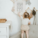 Ornaments Kids Room Learning Tools Wall Banner Pennant Hanging Canvas Alphabet