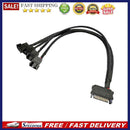 PC 1 to 3 4 5 4-Pin Cooling Fan Hub Splitter Cable 12V SATA Power Supply Adapter