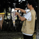 Camping Tent Bunting Pennant Outdoor Scene Layout Triangle Hanging Flag (A)
