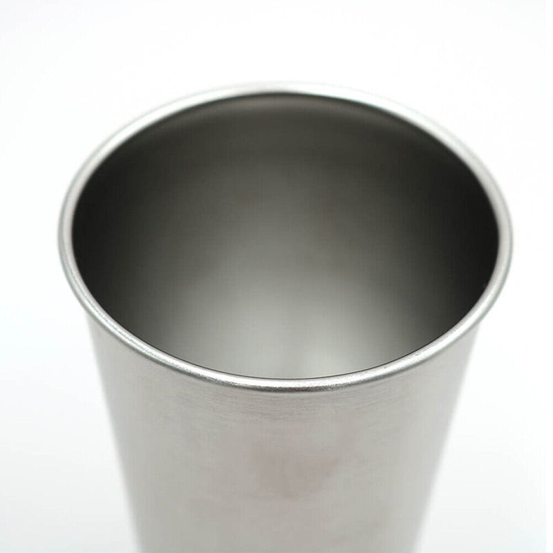 500ml Stainless Steel Cup Metal Beer Tumbler Stackable Drinking Coffee Milk Mug