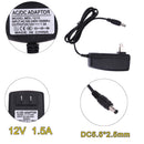 DC12V 1.5A Adapter AC to DC Converter Power Supply Adapter 5.5*2.5 mm