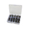 101pcs Fishing Hook Set Carbon Steel Single Jig Barbed Carp Hooks (Black) Newly