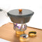 Portable Mini Alcohol Stove Burning w/ Stand Camping Cooking Furnace (Gray)