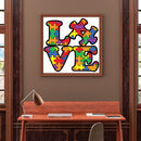 DIY Rhinestone Mosaic Love Letters Full Round Diamond Painting Kit Gift