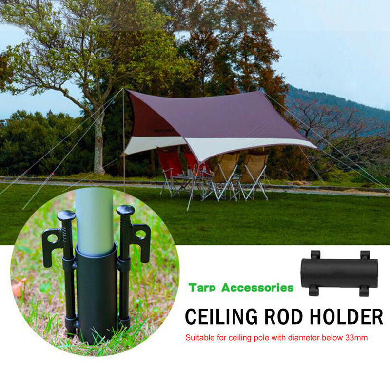 Awning Rod Holder Outdoor Camping Iron Canopy Rod Reinforced Tent Fixed Tub