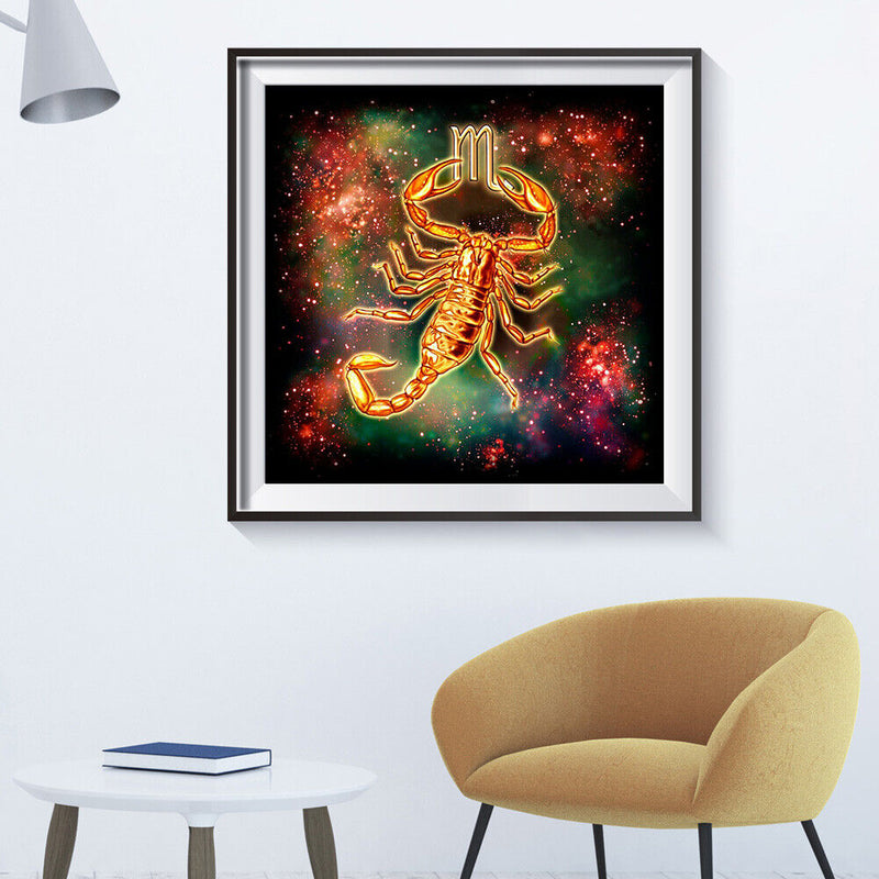 5D DIY Diamond Painting Abstract Scorpio Full Round Drill Mosaic Picture