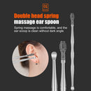 10pcs Ear Wax Pickers Wax Remover Stainless Steel Piercing Kits (Yellow) Newly