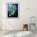 DIY Full Round Drill Diamond Painting Butterfly Mosaic Rhinestone Art Craft