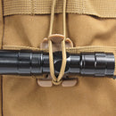 10pcs/lot Molle Backpack Carabiner EDC Tool Elastic Rope Webbing Fixed Buck