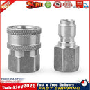 NPT 3/8 inch Quick Connect Fitting Pressure Washer Connector Adapter Set Newly