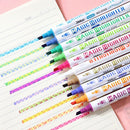 Color Changing Fluorescent Marker Highlighter Pen Set Paint Pen Drawing Tools