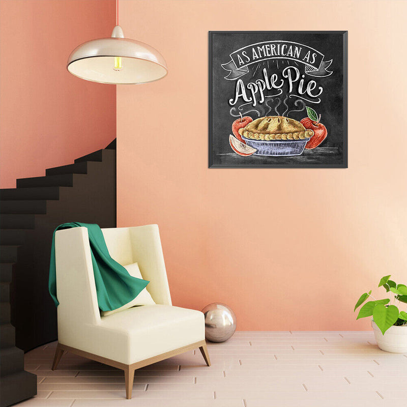 5D DIY Diamond Painting Blackboard Painting Full Round Diamond Mosaic Home