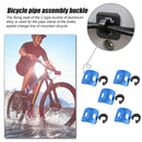 5pcs Bicycle C Buckle MTB Bike Brake Line Case Cable Tube Fixed Base (Blue)