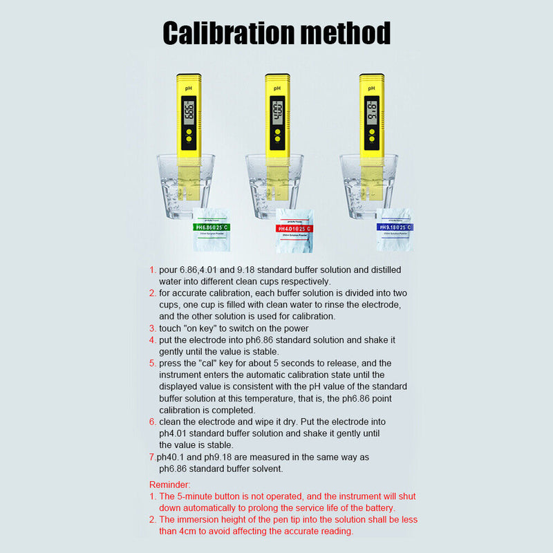#A PH-02 Acidity Measuring Meter 0-14 pH Tester for Pool Aquarium Water Quality
