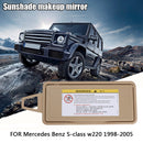Auto Sun Visor Shade Mirror Cover Board for Benz S-Class W220 (Beige Right)