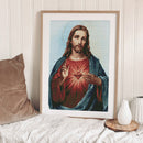 Holy Heart Jesus Full Cross Stitch 11CT Counted DIY Embroidery Cotton Thread Art