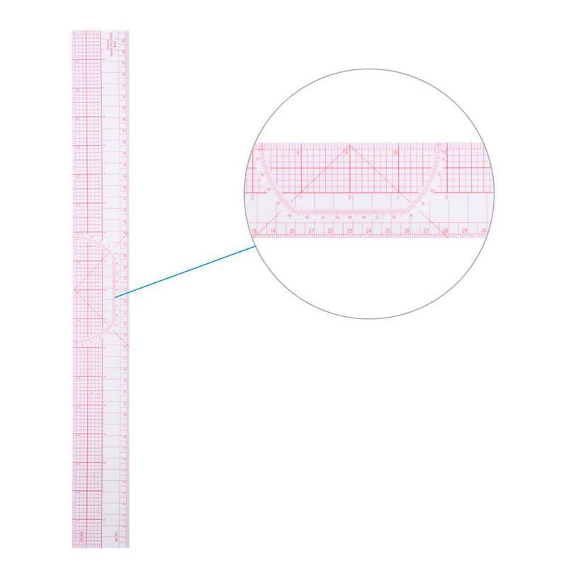 6pcs Multi-function Metric Curve Cutting Rulers Sleeve Clothing Yardstick Newly