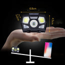 LED USB Headlight Fishing  Head Lamp Sensor Head Torch Super Bright Headlamp