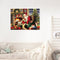 Santa Claus and Puppy Paint By Numbers Kit DIY Frameless Picture On Canvas