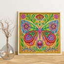 DIY Diamond Painted Butterfly Partial Special Rhinestone Set