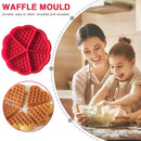Silicone Waffle Mold Non-stick Waffle Baker Kitchen Bakeware Tool Oven (A) Newly
