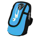 Sports Jogging Gym Armband Running Bag Mobile Phone Case Holder Bag (Blue)
