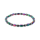 Women Therapy Health Care Hematite Round Stretch Anklet Jewelry Bracelet(1)