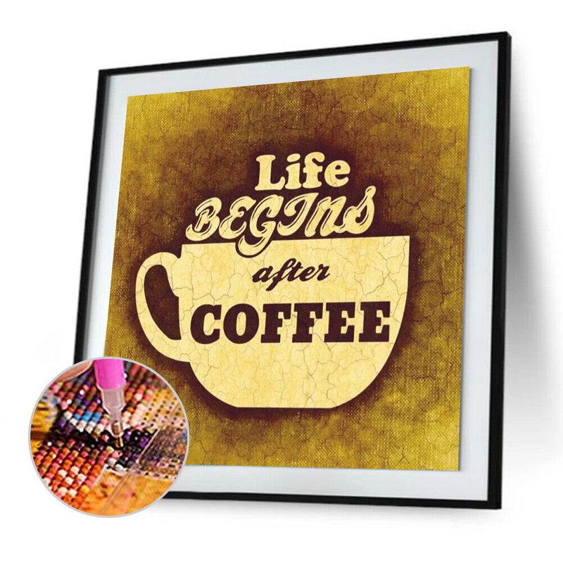 Coffee 5D DIY Diamond Painting Kits Full Round Drill Decor