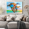 Oil Paint By Numbers Blue Wings Geese Frameless Picture Craft Living Room Decor