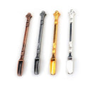 Creative Thicken Micro-tuning Small Scoop Stirring Spoons Metal Long Handle