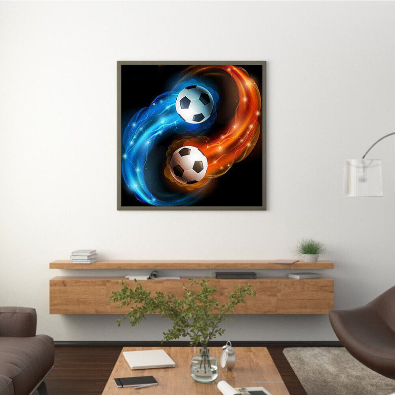 DIY Paint By Number Kit Football Abstract Acrylic Paint for Decor Art Craft Gift