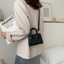 Fashion Solid Color Women Shoulder Handbag PU Leather Small Totes Crossbody Bags