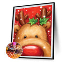 5D DIY Diamond Painting Christmas Elk Full Round Drill Mosaic Picture Kit