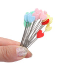 100PCS Craft Head Mini Colorful Patchwork Love Heart Sewing Pin Quilting