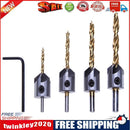 4pcs 3-6mm Drill Bit Set Woodworking Countersink Chamfers Home Tools