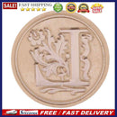 Retro Flower Letter Envelope Sealing Wax Copper Seal Stamp Post Decor(L)
