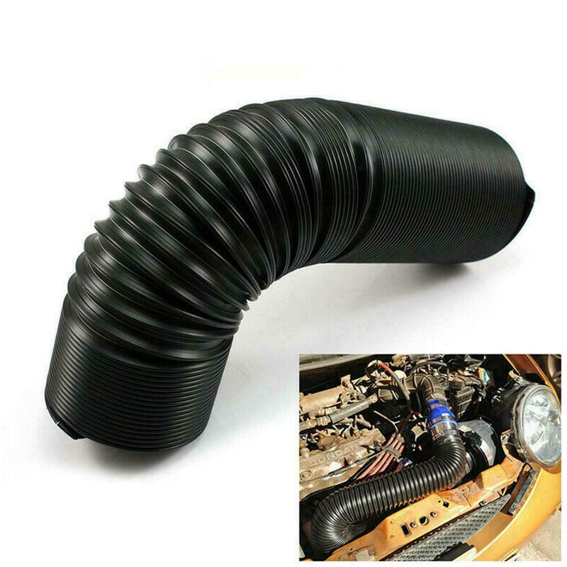 3" Universal Car Cold Air Intake Cooling Inlet Pipe Hose i Flexible u Duct R2B6