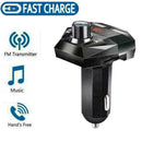 Car Wireless Bluetooth FM Transmitter MP3 Radio Adapter 00 CS USB Charger C0H2