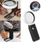 with LED Light and Stand Shatterproof Magnify Glass Handheld Foldable Magnifier