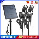 Solar Spike Spot Lights 4W Outdoor Garden Lawn Led IP65 Lamps (Warm White)