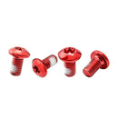 12pcs T25 M5 Bicycle Disc Brake Rotor Torx Bolts Bike Fix Screws (Red) Newly