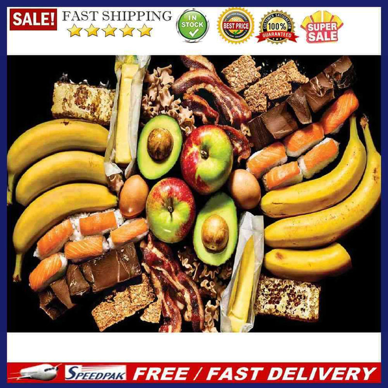 5D DIY Diamond Painting Full Round Drill Rhinestones Fruit ?Cross Stitch Pi