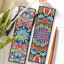 2pcs DIY Diamond Painting Leather Bookmark Mandala Tassel Crafts (FQY041)