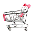 Mini Supermarket Handcart Shopping Utility Cart Mode Storage Pink Gift Newly